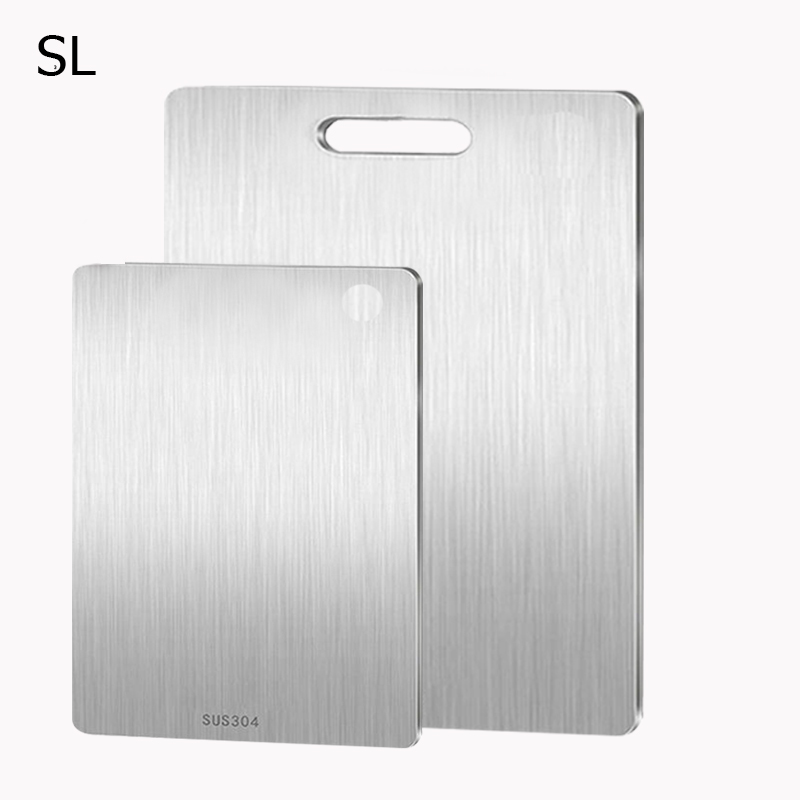 3 STKS Titanium Snijplanken voor Keuken 304 Roestvrij Staal Verdikte Board Dubbelzijdig Food Grade Draagbare Fruit Vlees Hakken