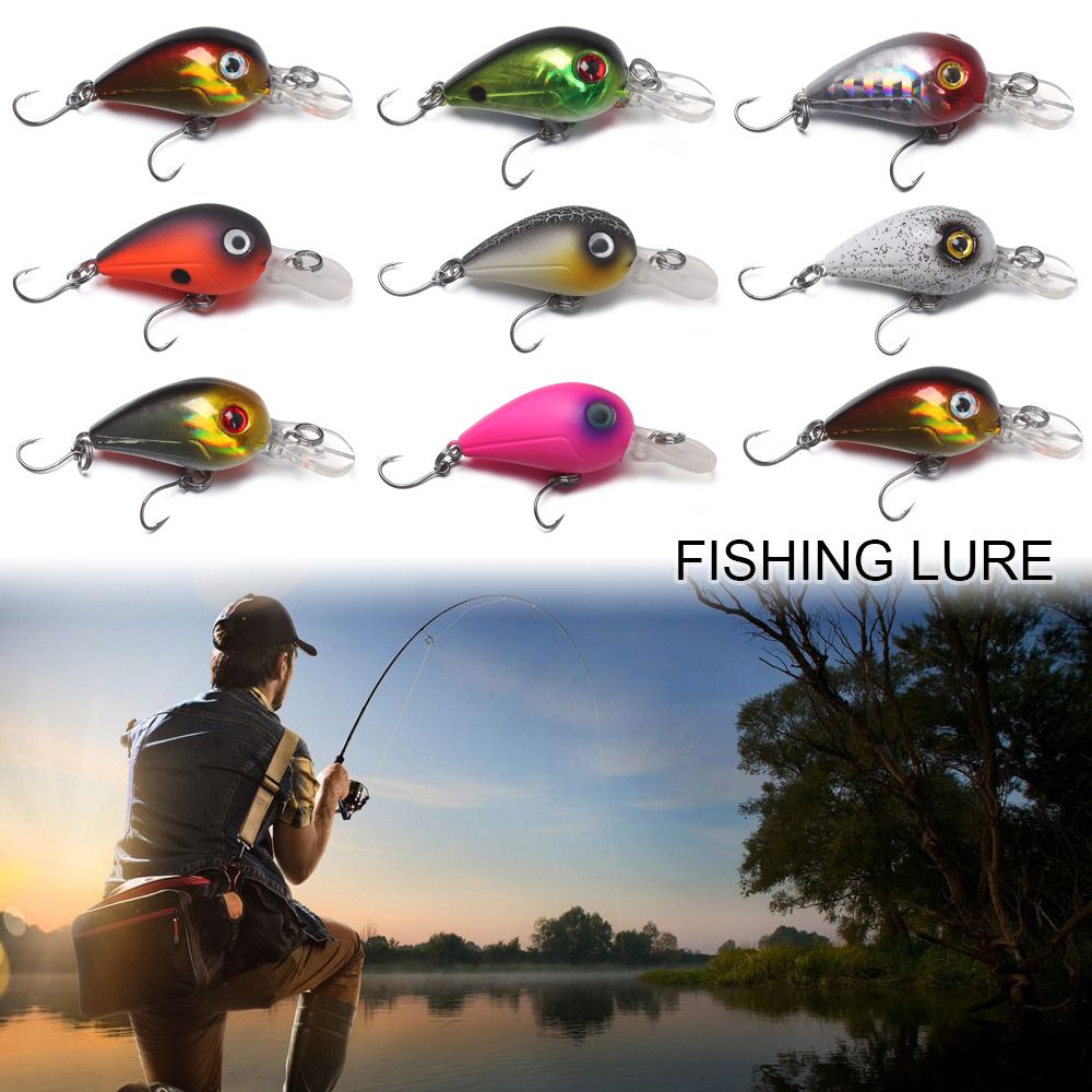 Señuelo de pesca de lubina Perch Mini micro flotador Wobbler, señuelo Artificial duro, señuelo de pesca flotante