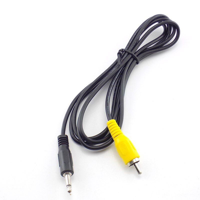 1.5M 3.5mm Mono Male Plug Jack Connector to Single RCA Male AV Audio Video Cable Adapter Cord for Computer Laptop MP3/MP4