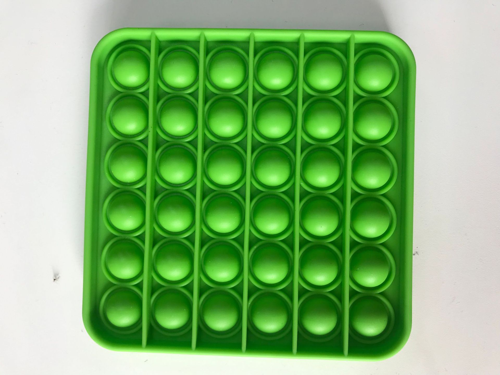 Push Bubble pop it Autism Fidget Toys Special Needs Stress Reliever Helps Relieve Stress and Increase Focus Soft Squeeze Toy: Square-green