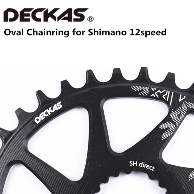 Deckas kettingblad rond ovaal 1 x 12 versnellingen voor shimano  m6100 m7100 m8100 m9100 crankstel center lock 30t 32t 34t 36t 38t mtb fiets