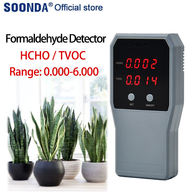 Household Digital formaldehyde detector Air Formaldehyde Accurate Detection with sound and light alarm