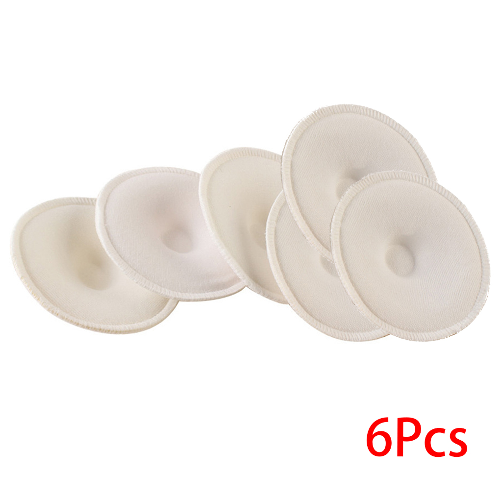 6 Pcs Babyvoeding Pad Borst Wasbare Pad Verpleging Zachte Absorberende Herbruikbare Nursing Anti-Overflow Moederschap Zorg Pad: Default Title