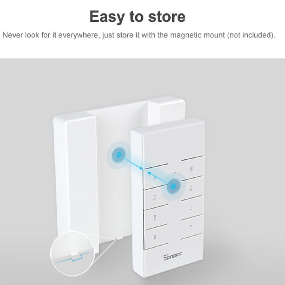 SONOFF RM433 8CH 8 Keys RF Remote Controller 433mhz Fix Work for SONOFF RF/Bridge/4ch pro r2/T1/TX/Ifan03/RFR3 Smart wifi Switch