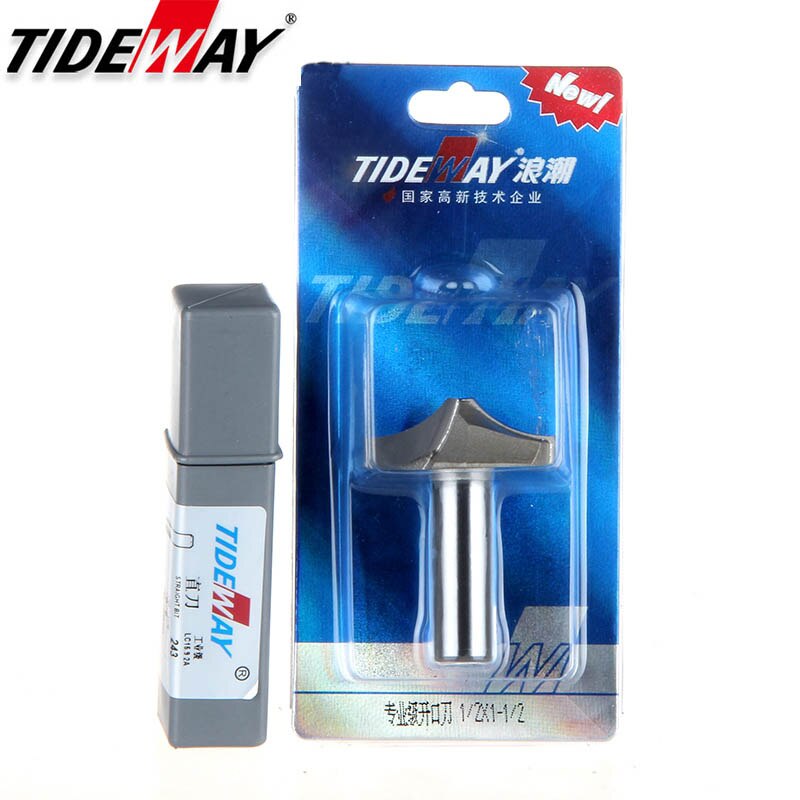 Tideway Tungsten Carbide Arc Router Bits R Angle Grade Woodworking Slotting CNC Tool Milling Cutter for Wood