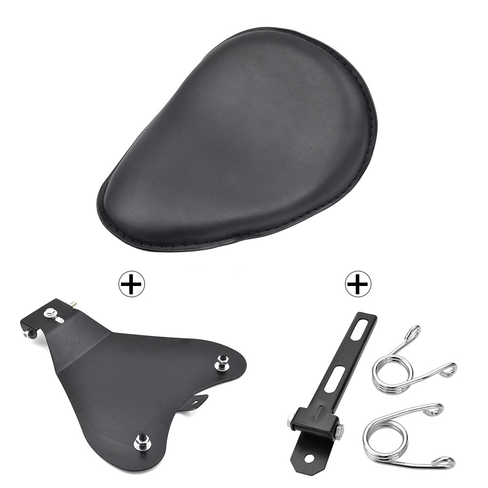 Für Harley/ Sportster 48 XL883 XL1200 Motorrad Solo Sitz fahrer Grundplatte Frühjahr sitz Pad Sattel halterung Für Bobber Zerhacker: eins einstellen Nein7