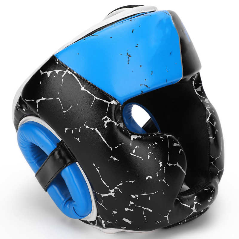 Kids Boxing Helmets Blue Kids Boxing Headgear MMA Muay Thai Sanda Head Guard Protector Kids Workout Equipment