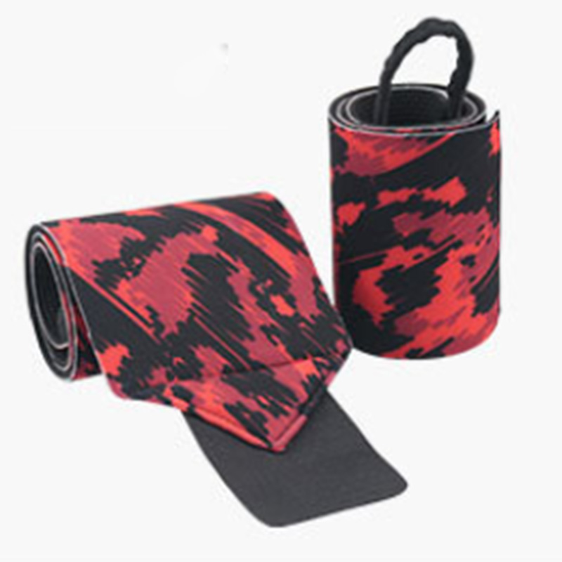 1pc 53*8cm camuflaje de neopreno deporte muñeca cinta para CrossFit envolturas de muñeca apoyo gimnasio levantamiento de pesas VENDA DE LA MANO