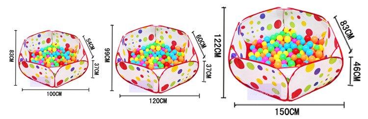 Faltbare kinder Spielzeug Zelt Für Ozean Bälle Baby Spielen Ball Pool Mit Korb Outdoor Indoor Spiel Große Zelt für kinder Ball Pit: 1M no Basket