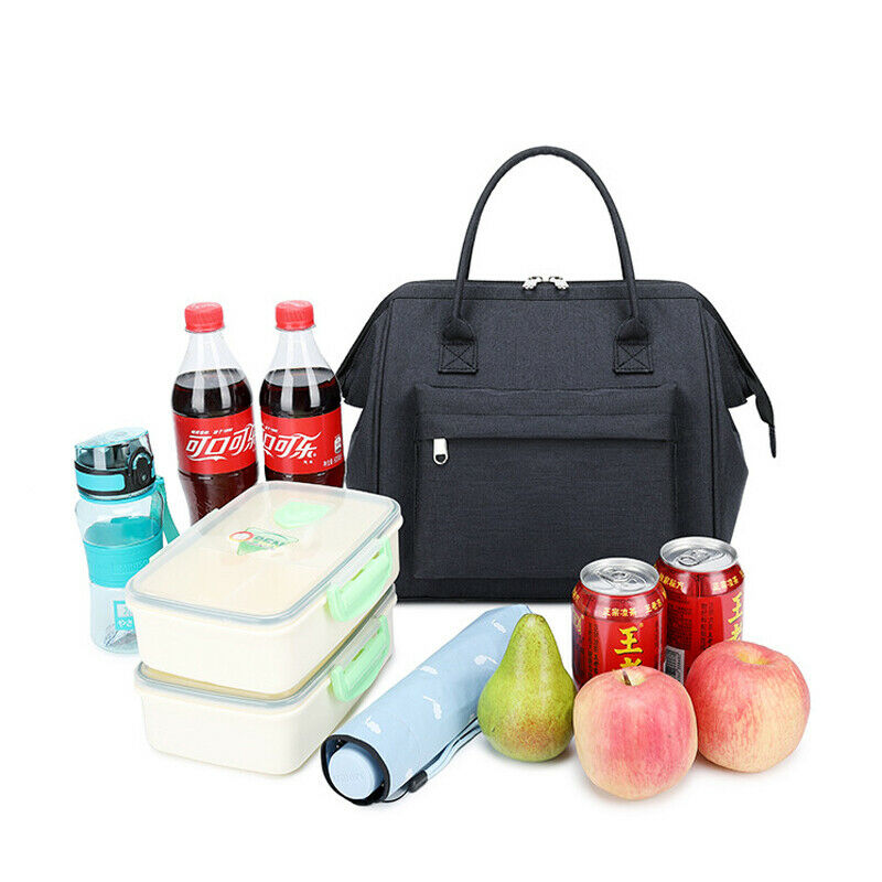 Isolierte Oxford Mittagessen Tasche Coolbag Arbeit Picknick Erwachsene freundlicher Lebensmittel Lagerung Lunchbox Frauen Damen Mädchen Tragbare fallen Thermos Tote