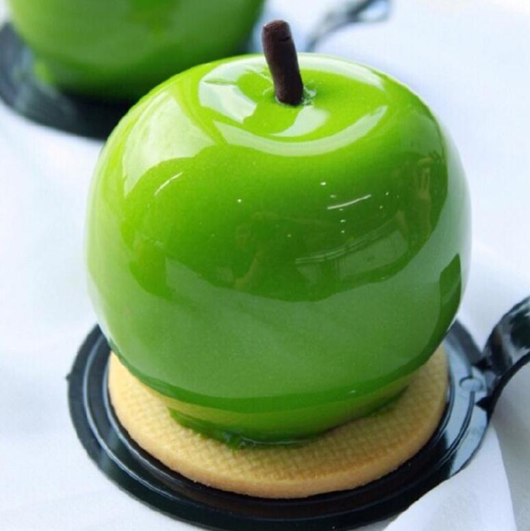 3D Apple Form Silikon Form 8 Zelle DIY Kuchen Mousse Für Eis Schokolade Gebäck Kunst Pan Dessert Backformen Kuchen dekorieren Werkzeug