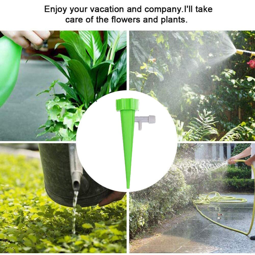 Automatic Drip Irrigation Kit Spikes Drip Watering System Flower Plant Garden Watering Kit Adjustable Water Self-Watering Device
