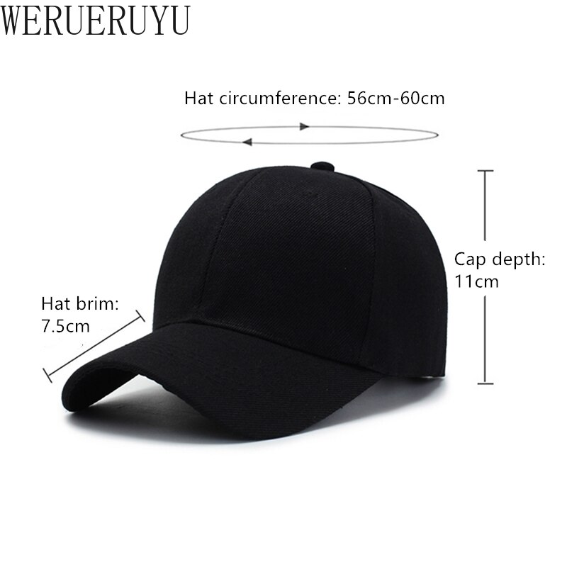 Peaked Visors Baseball Cap for Men Women Cotton Applies To Summer Outdoor Trucker Golf Hip Hop Adjustable Black Sun Hat