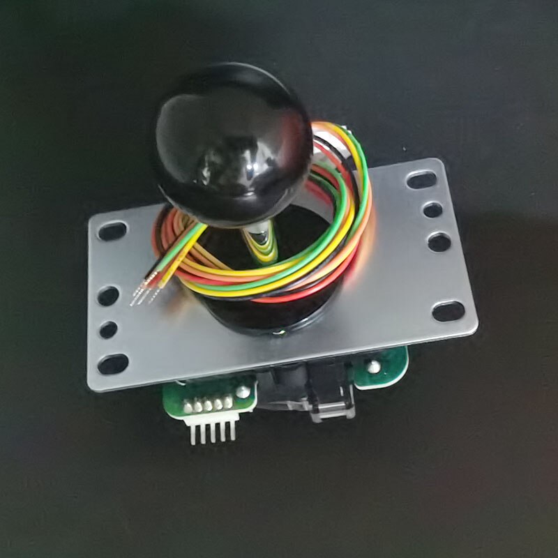 Originele Japan Sanwa Joystick Jlf Tp 8YT Vechten Rocker Met Topball En 5pin Draad Voor Jamma Arcade Game Diy Deel: black