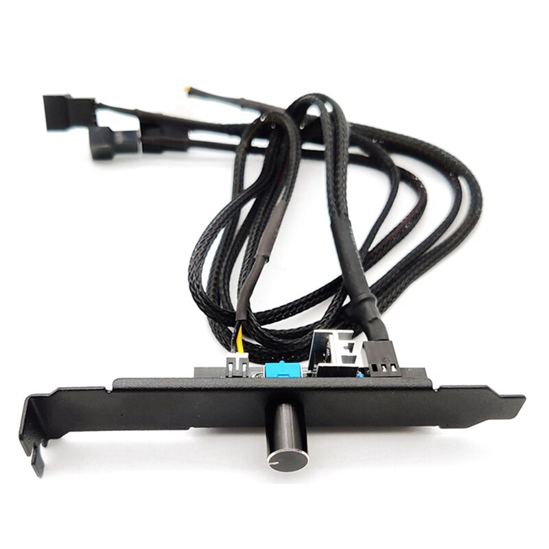 3 Channels PC Cooler Cooling Fan Speed Controller for CPU Case Fan for PCI Temperature Control Regulation 12V 3Pin/4Pin