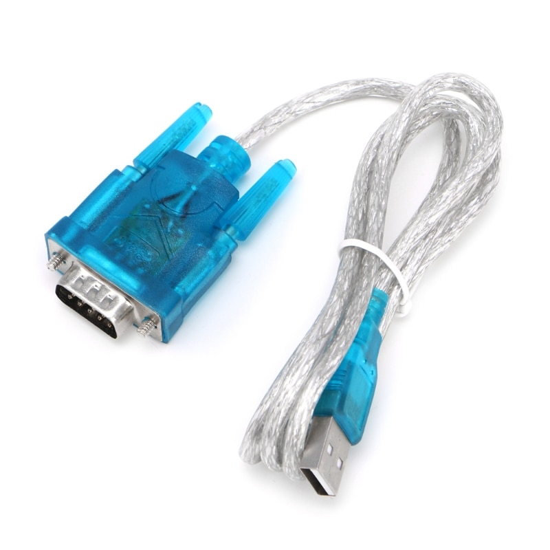 1Pc Zwart Usb Naar RS232 RS-232(DB9) Seriële Kabel Standaard Adapter Converter Voor Pc