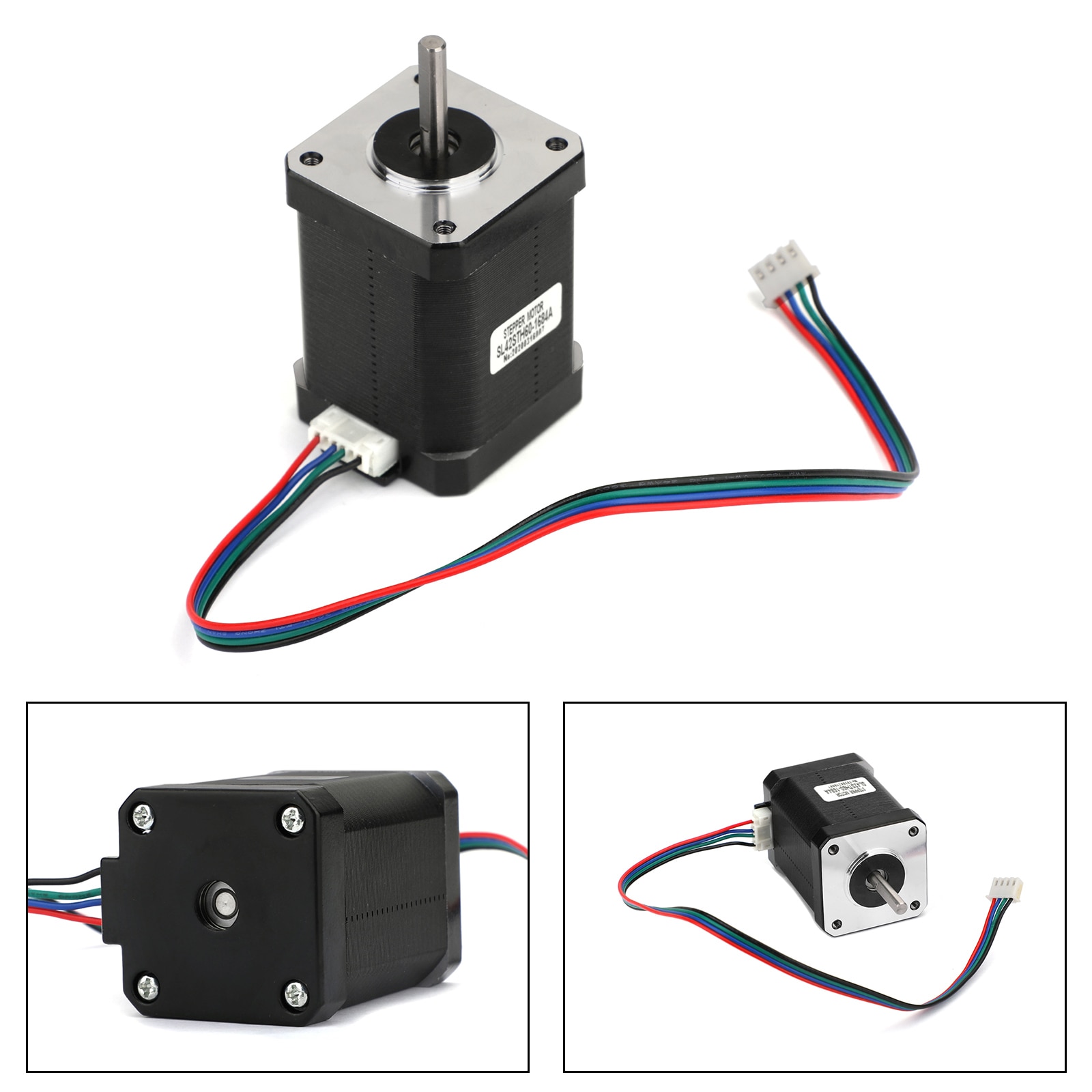 Areyourshop Metal Nema 17 Stepper Motor 17oz 1.7A 12V 24V 42 60mm 1.8° for 3D Printer Kit Parts Motor