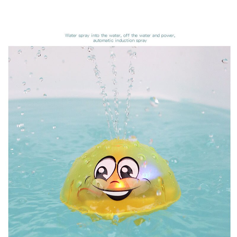 Zabawki robić kąpieli rozpylać lampka wodna obróć z prysznicem basen dla dzieci zabawki dla dzieci maluch pływanie strona łazienka doprowadziło światło Toystokids