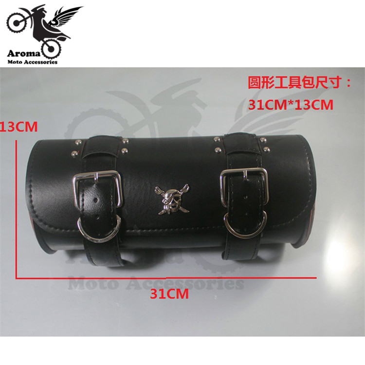 unviersal motocross saddle bag tail head pouch tool bags scooter luggage motorbike tail bag leather motorcycle tail bag moto