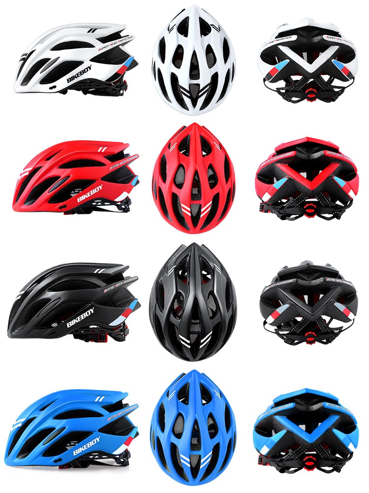 Casco de equitación Bikeboy integrado moldeado para hombres y mujeres EQUIPO DE Casco de bicicleta de carretera de montaña casco de seguridad casco de bicicleta
