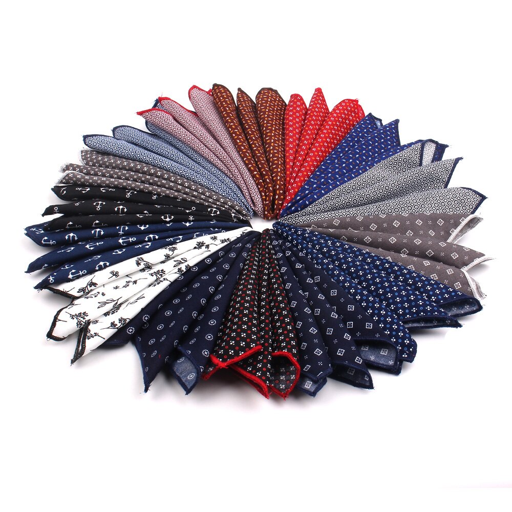 Costumes poche carré pour hommes femmes poitrine serviette Hanky messieurs Hankies hommes costume mouchoir géométrique coton poche serviette