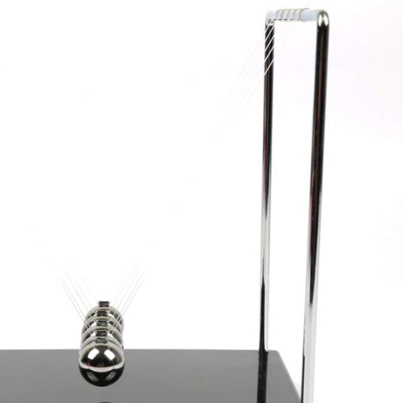 Desktop Decoration Set Balance Balls Desk Physics Mechanics Science Toys Home Office Supply Metal Base Newton's Crad