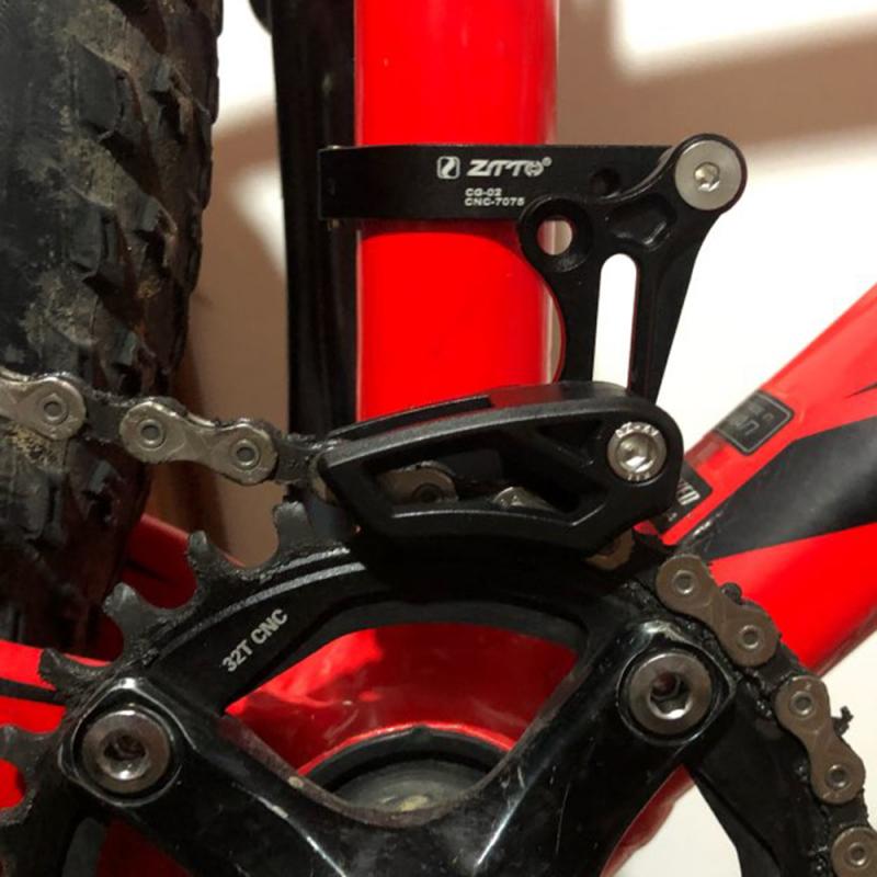 Guía para cadena bicicleta de montaña bicicleta de aleación de aluminio de tensor de cadena MTB cadenas guía accesorio de ciclismo para la bicicleta partes
