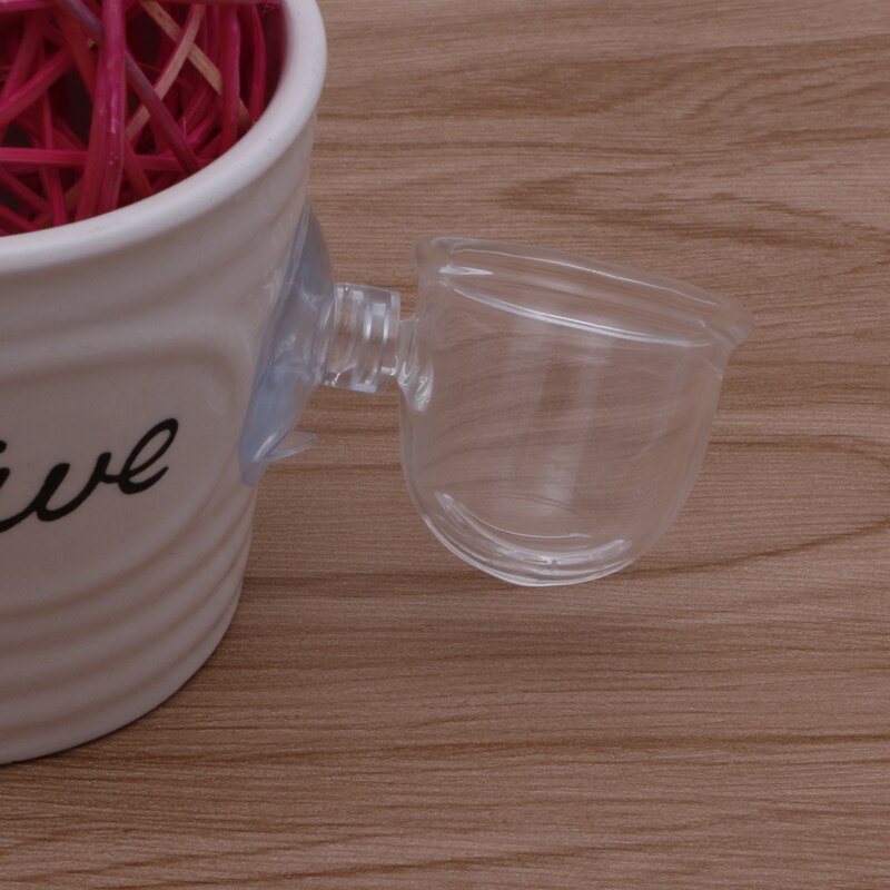 Acquario serbatoio di vetro bolla pianta di cristallo alimentatore per pesci bacino di vetro tazza nuovo