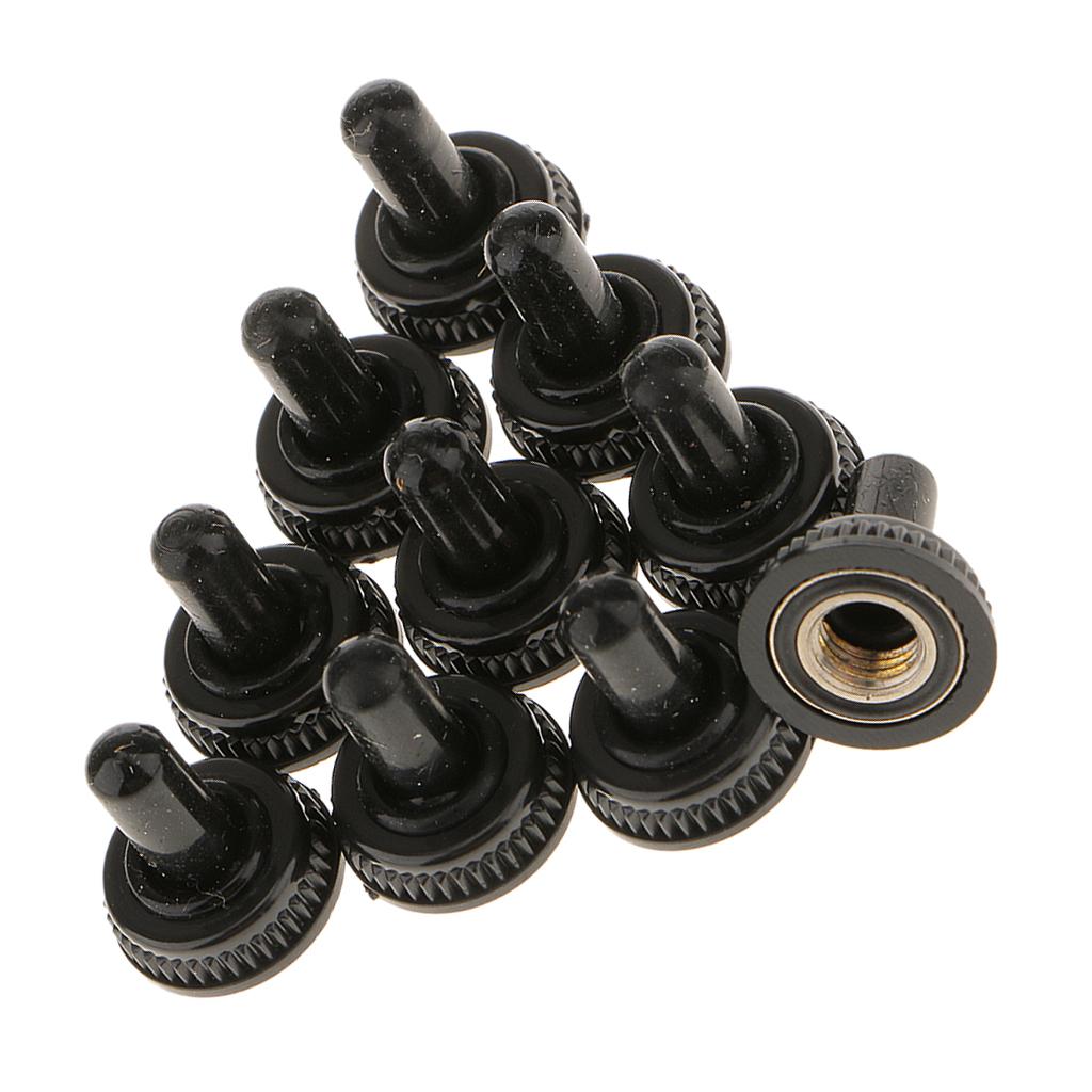 10 x Toggle Switch Waterproof Rubber Cover Water proof Black