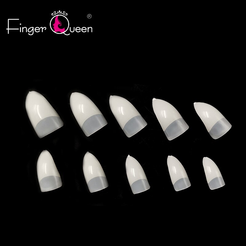 Finger queen 500 stuks verpakking met puntige, adelaarsvormige nepnagels, ultradunne adelaarsklauw nepnageltips, natuurlijke tip van acryl