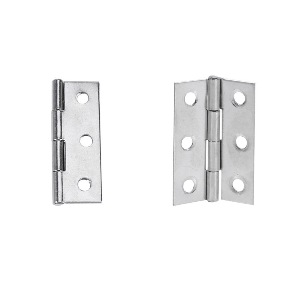 20pcs Door Hinge Useful Durable Premium Furniture Hinge Stainless Steel Hinges for Furniture