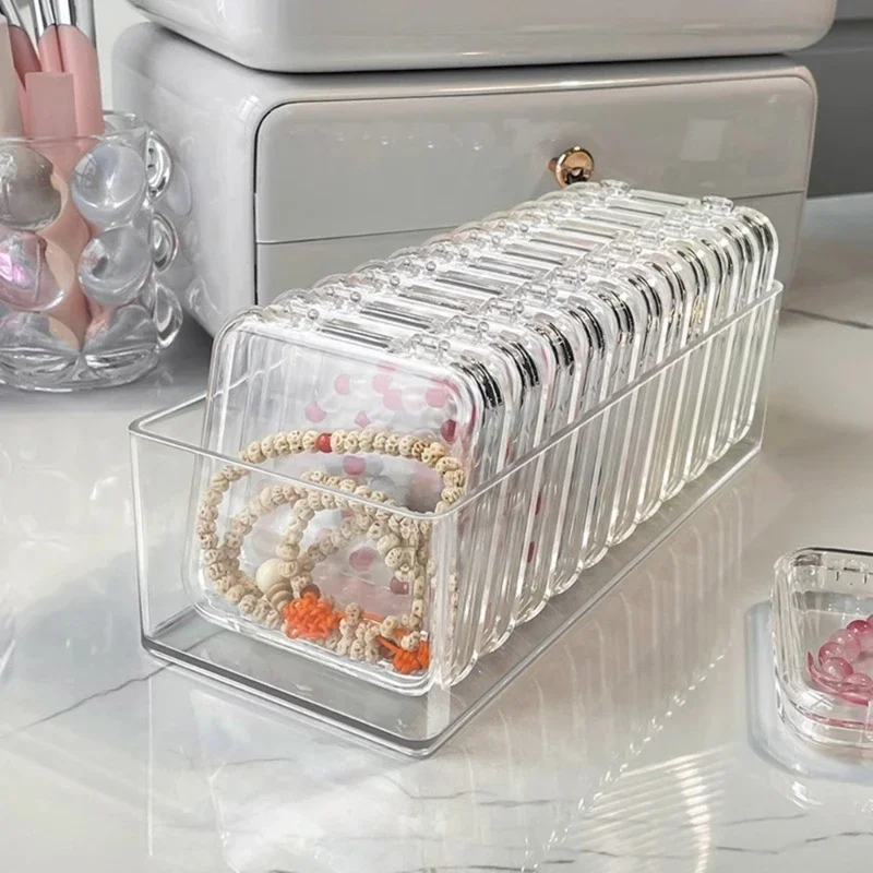 Acryl armbanddoos met stofdichte functie Functionele armbandhouder Handige doorzichtige armband sieraden displaycontainer