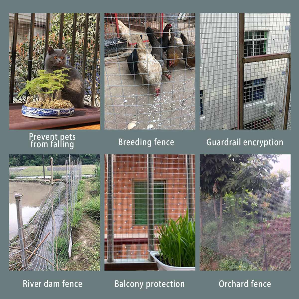 Galvanised Mesh Net Mesh Bird Netting For Garden Chicken Poultry Mesh To Protect Plants Vegetables Tree Bird Protection Net