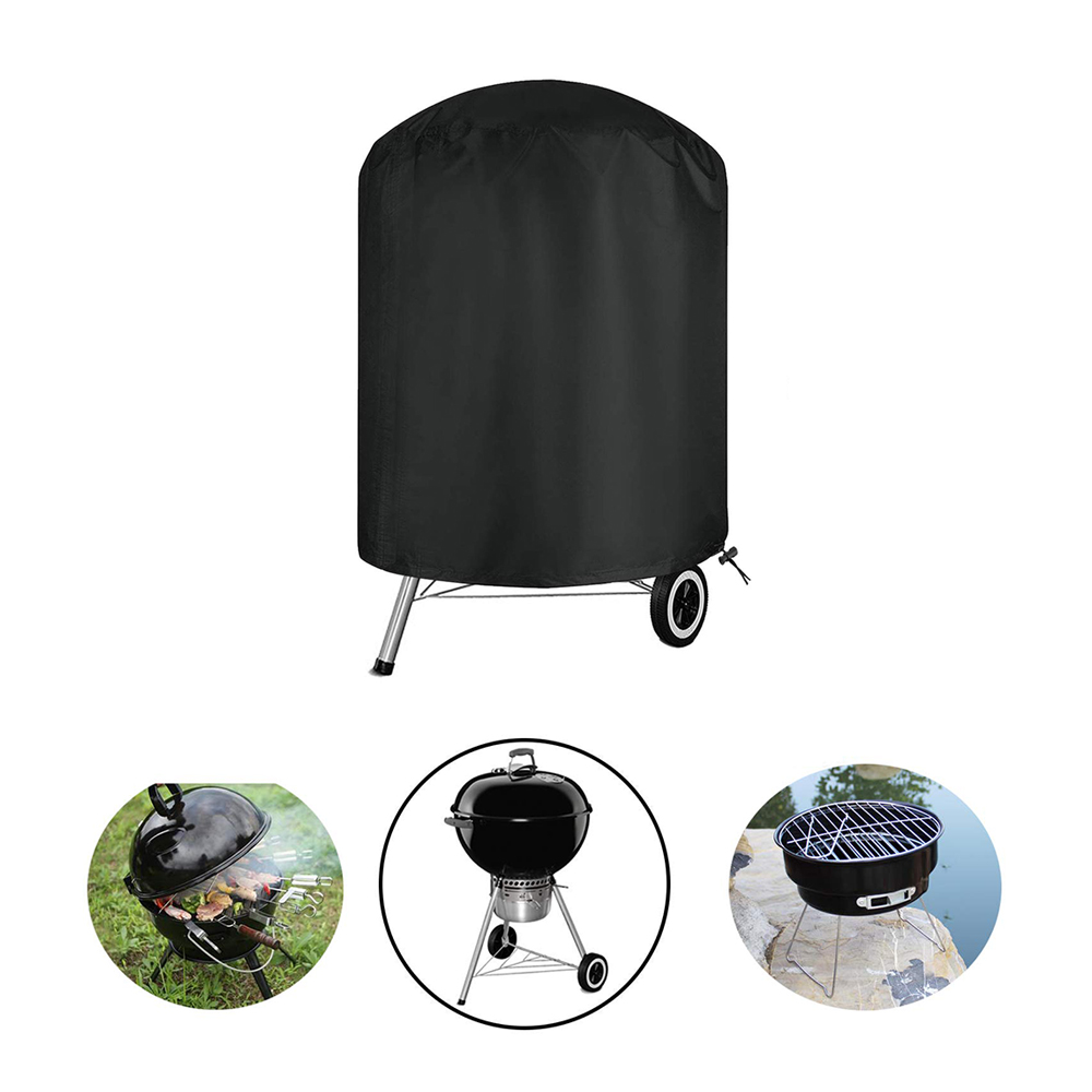 Cubierta de parrilla redonda para barbacoa, cubierta de parrilla de Gas, Protector de parrilla doble resistente