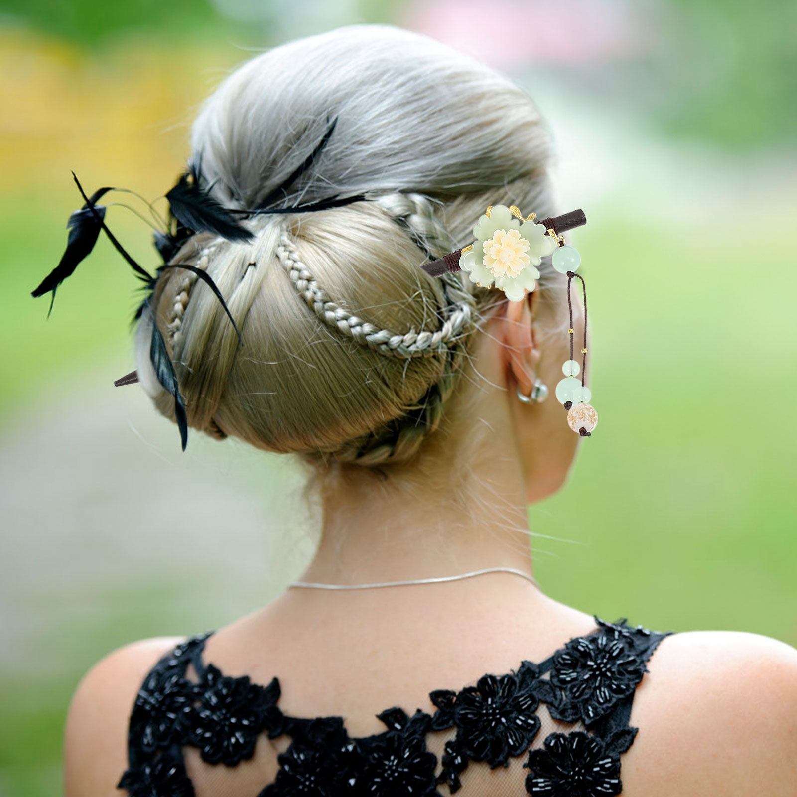 12 szt. Pałeczki robić włosów japońska drewniana szpilka robić kwiatowa robić włosów ręcznie ozdobna drewniana szpilka robić włosów spinka robić włosów robić włosów