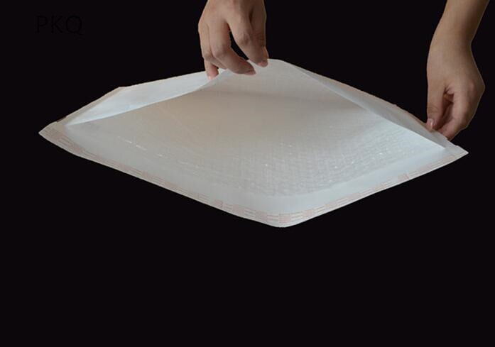 50 pcs/lot 10 petite taille papier Kraft blanc Air bulle enveloppe sac bulle enveloppes rembourrées 9x11 cm/11x13 cm/14x16 cm