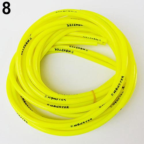 Yleismoottoripyörä 1m bensiini polttoaineletku kaasuöljyputki 5mm i /d 8mm o/d putki: Keltainen