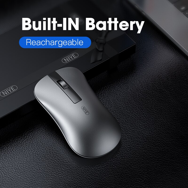 Rechargeable Mouse Wireless Mouse Bluetooth Computer Mouse Silent PC Ergonomic Mice USB Optical Mause Rechargable for Laptop