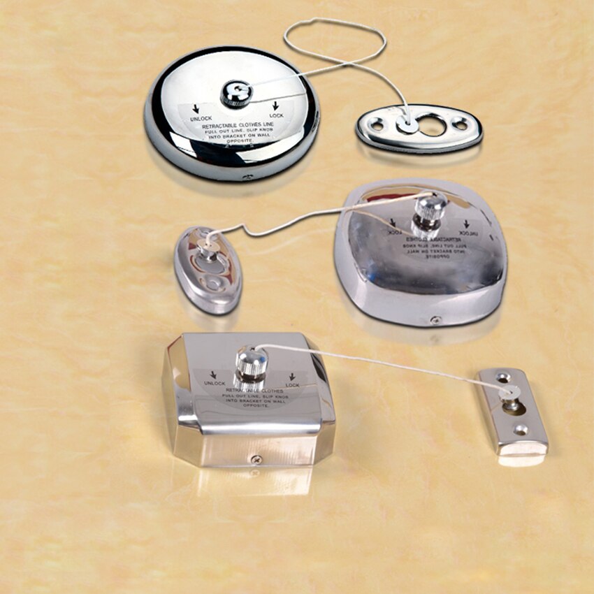 1Pc Stainless Steel Retractable Clothesline Invisible Racks Bathroom Accessories Balcony Laundry Room Fixture Hardware Product