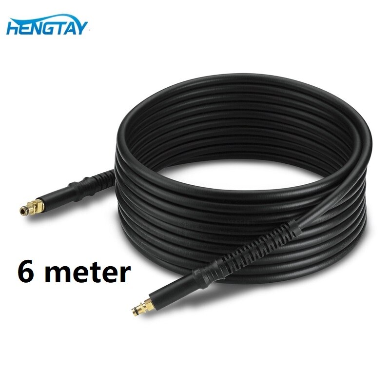 Hengtay 6M-15M High Pressure Hose Quick Connect System for Karcher K2-K7 M22*1.5*14mm/extension: QC 6m