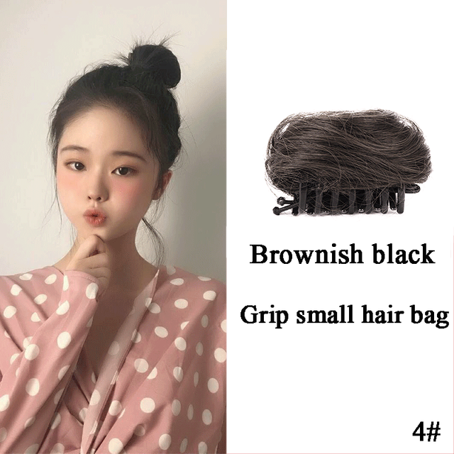 DIFEI-chignon Donut, chignon synthétique, griffes à clip, accessoires pour chignon, extension capillaire pour femmes: T1B/613