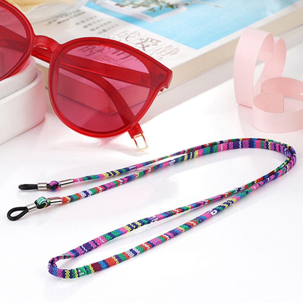 Praktische Lenzenvloeistof Zonnebril Katoen Nek String Cord Retainer Strap Eyewear Lanyard Houder High-End Etnische Touw Glazen Keten