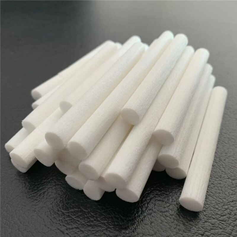 50 Pcs 7mm Humidifier Filter Cotton Swab Core USB Air Ultrasonic Humidifier Aroma Diffuser Replacement Cotton Sponge Stick 8cm