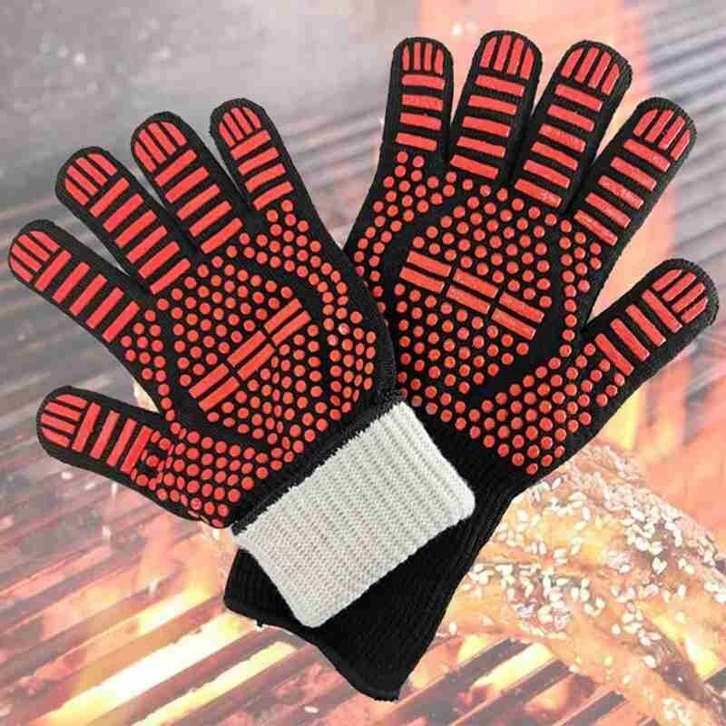 Guantes para barbacoa, herramientas de cocina para hornear, resistentes al calor, para el hogar, 1 Uds.