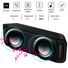 LUIK Draagbare Bluetooth speaker Draagbare Draadloze Luidspreker Sound Systeem 10W stereo Muziek surround Waterdichte Outdoor Luidspreker
