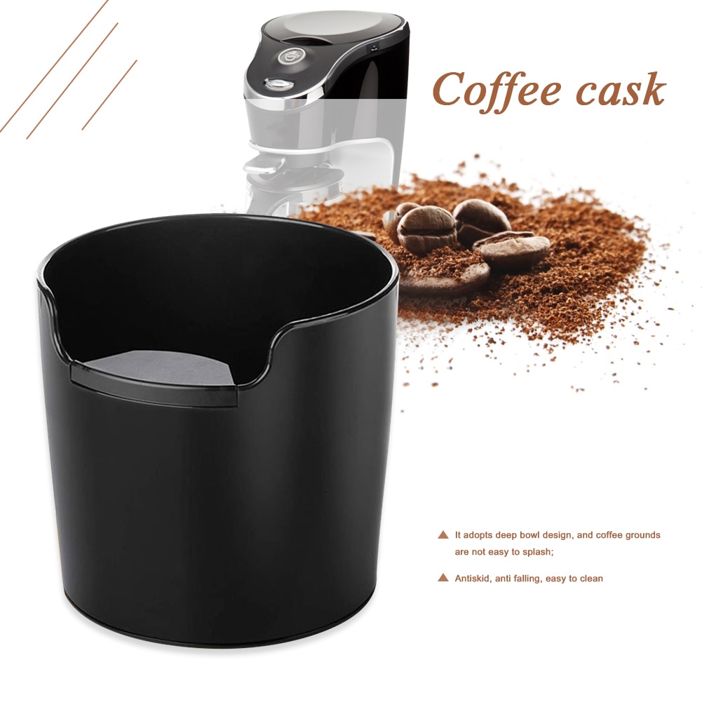 Dump Bin Shock Absorbent Coffee Grind Knock Box Recycling ABS Waste Storage Easy Clean Bar Accessory Machine Barista