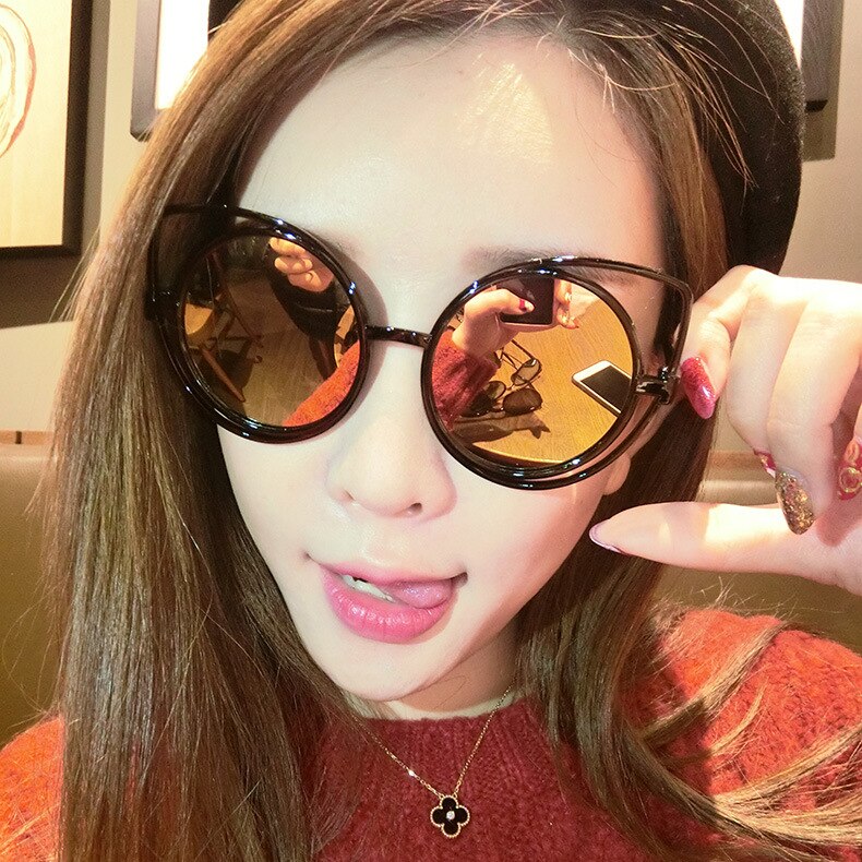 Cat 'S Eye Zonnebril Veelzijdige Koreaanse Stijl Zonnebril Kleurrijke Zonnebril 2123
