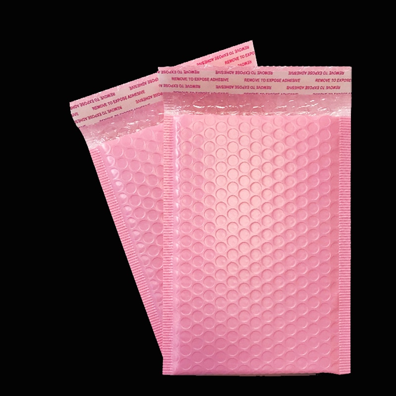 Roze bubbel envelop G bedrukken - Rotim Verpakkingen: you carry, we care