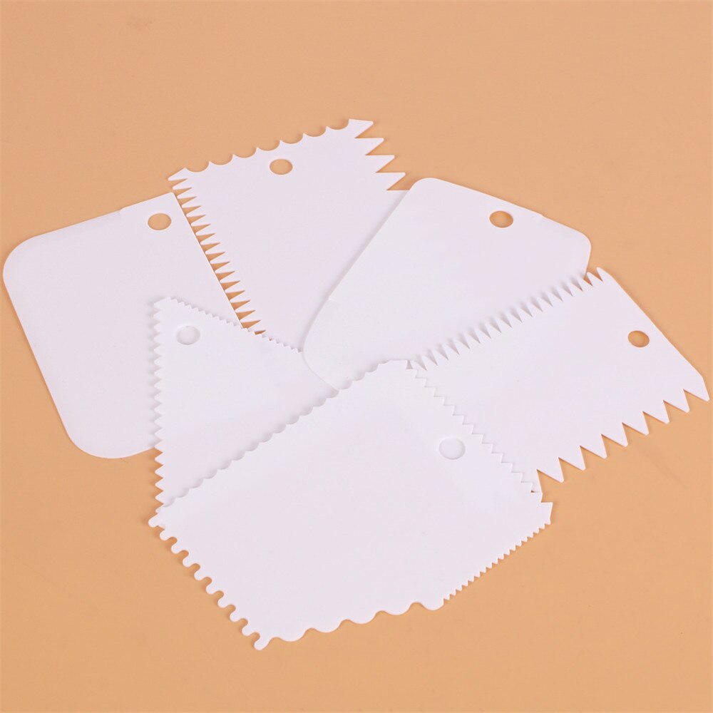 18 stuks cake cream schraper bakgereedschap plastic deegmes glazuur fondant schraper spatels uitstekers keukengereedschap