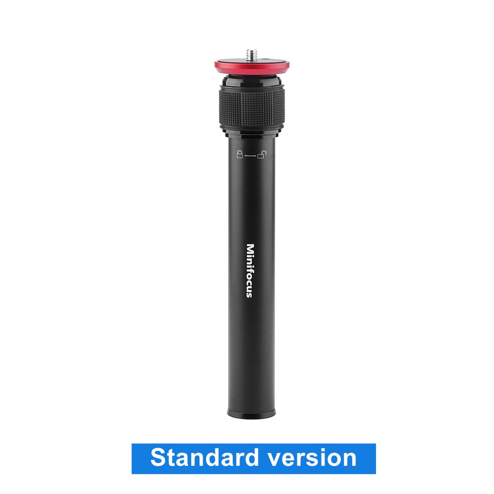 Tubo de extensión de columna central para trípode, extensor de montaje de cámara, varilla telescópica, poste de 2 secciones para cámara DSLR, trípodes de cardán de mano: Standard